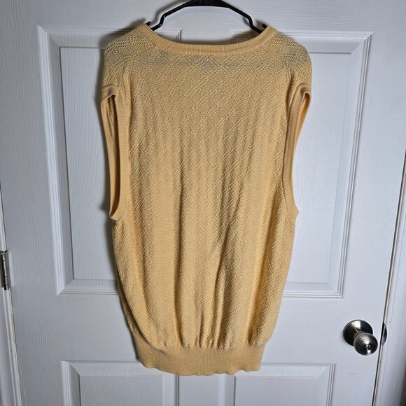 Vintage Bobby Jones‎ Sweater Vest-peach-Men's L - Picture 6 of 8
